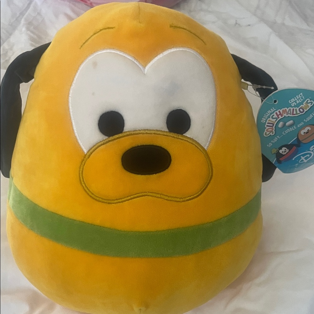 Disney Pluto Plush with Green Collar